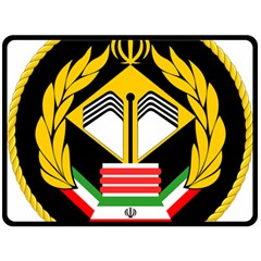 Iranian Army Badge Of Master s Degree Conscript Double Sided Fleece Blanket (large)  by abbeyz71