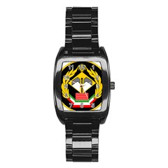 Iranian Army Badge Of Doctorate s Conscript Stainless Steel Barrel Watch by abbeyz71