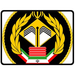 Iranian Army Badge Of Doctorate s Conscript Double Sided Fleece Blanket (large)  by abbeyz71