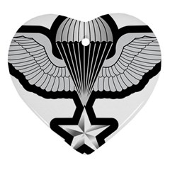 Iranian Army Parachutist 3rd Class Badge Heart Ornament (two Sides) by abbeyz71