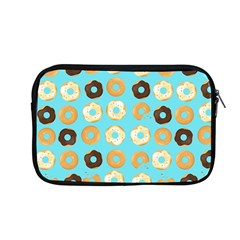 Donuts Pattern With Bites Bright Pastel Blue And Brown Apple Macbook Pro 13  Zipper Case by genx