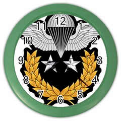 Iranian Army Parachutist Master 2nd Class Badge Color Wall Clock by abbeyz71