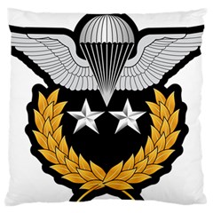 Iranian Army Parachutist Master 2nd Class Badge Large Flano Cushion Case (one Side) by abbeyz71