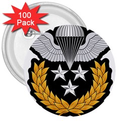 Iranian Army Parachutist Master 1st Class Badge 3  Buttons (100 Pack)  by abbeyz71