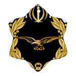 Iranian Army Aviation Pilot Wing Snowflake Ornament (Two Sides) Back