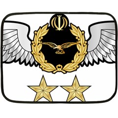 Iranian Army Aviation Pilot Second Class Wing Double Sided Fleece Blanket (mini)  by abbeyz71