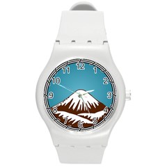 Iranian Military Mountain Warfare Insignia Round Plastic Sport Watch (m) by abbeyz71