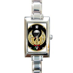 Iranian Army Freefall Parachutist 3rd Class Badge Rectangle Italian Charm Watch by abbeyz71