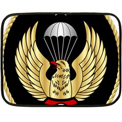 Iranian Army Freefall Parachutist 3rd Class Badge Fleece Blanket (mini) by abbeyz71