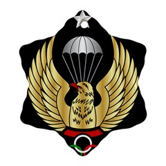 Iranian Army Freefall Parachutist 3rd Class Badge Snowflake Ornament (two Sides) by abbeyz71