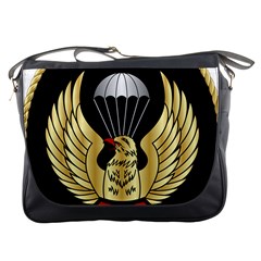 Iranian Army Freefall Parachutist 3rd Class Badge Messenger Bag by abbeyz71