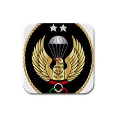 Iranian Army Freefall Parachutist 2nd Class Badge Rubber Square Coaster (4 Pack)  by abbeyz71