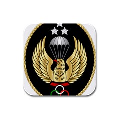 Iranian Army Freefall Parachutist 1st Class Badge Rubber Square Coaster (4 Pack)  by abbeyz71