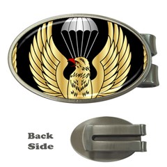 Iranian Army Freefall Parachutist 1st Class Badge Money Clips (oval) 