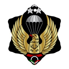 Iranian Army Freefall Parachutist 1st Class Badge Snowflake Ornament (two Sides) by abbeyz71