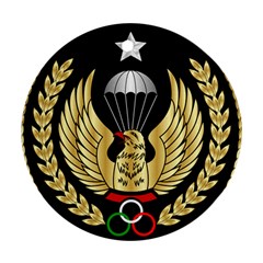 Iranian Army Freefall Parachutist Master 3rd Class Badge Ornament (round) by abbeyz71