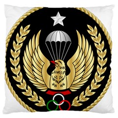 Iranian Army Freefall Parachutist Master 3rd Class Badge Large Flano Cushion Case (one Side) by abbeyz71