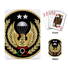 Iranian Army Parachutist Freefall Master 2nd Class Badge Playing Cards Single Design by abbeyz71