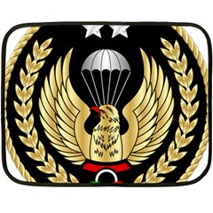 Iranian Army Parachutist Freefall Master 2nd Class Badge Double Sided Fleece Blanket (mini)  by abbeyz71