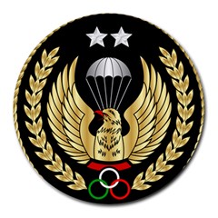 Iranian Army Parachutist Freefall Master 2nd Class Badge Round Mousepads by abbeyz71