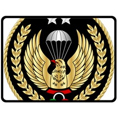 Iranian Army Parachutist Freefall Master 2nd Class Badge Fleece Blanket (large)  by abbeyz71