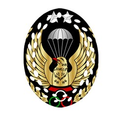 Iranian Army Parachutist Freefall Master 2nd Class Badge Oval Filigree Ornament (two Sides) by abbeyz71