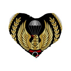 Iranian Army Parachutist Freefall Master 2nd Class Badge Standard 16  Premium Heart Shape Cushions by abbeyz71