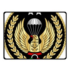 Iranian Army Parachutist Freefall Master 2nd Class Badge Double Sided Fleece Blanket (small)  by abbeyz71