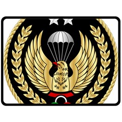 Iranian Army Parachutist Freefall Master 2nd Class Badge Double Sided Fleece Blanket (large)  by abbeyz71