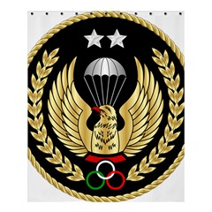 Iranian Army Parachutist Freefall Master 2nd Class Badge Shower Curtain 60  X 72  (medium)  by abbeyz71