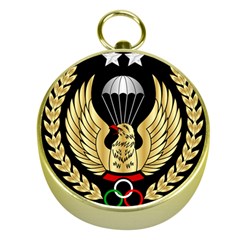 Iranian Army Parachutist Freefall Master 2nd Class Badge Gold Compasses by abbeyz71