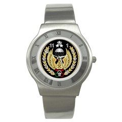 Iranian Army Freefall Parachutist Master 1st Class Badge Stainless Steel Watch by abbeyz71