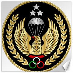 Iranian Army Freefall Parachutist Master 1st Class Badge Canvas 12  X 12  by abbeyz71