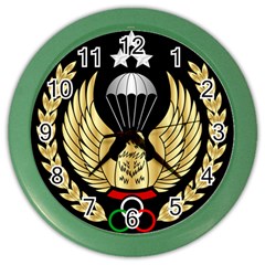 Iranian Army Freefall Parachutist Master 1st Class Badge Color Wall Clock by abbeyz71