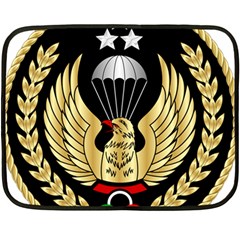 Iranian Army Freefall Parachutist Master 1st Class Badge Double Sided Fleece Blanket (mini)  by abbeyz71