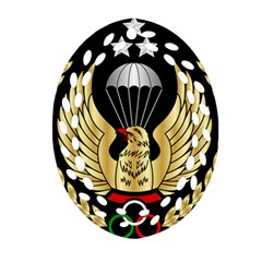 Iranian Army Freefall Parachutist Master 1st Class Badge Oval Filigree Ornament (two Sides) by abbeyz71