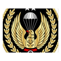 Iranian Army Freefall Parachutist Master 1st Class Badge Double Sided Flano Blanket (large)  by abbeyz71