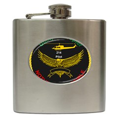 Iranian Army Aviation Bell 214 Helicopter Pilot Chest Badge Hip Flask (6 Oz) by abbeyz71