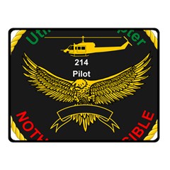 Iranian Army Aviation Bell 214 Helicopter Pilot Chest Badge Fleece Blanket (small) by abbeyz71