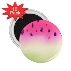 Watermelon Pastel Gradient Pink Watermelon Pastel Gradient 2 25  Magnets (10 Pack)  by genx