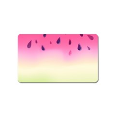 Watermelon Pastel Gradient Pink Watermelon Pastel Gradient Magnet (name Card)