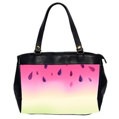 Watermelon Pastel Gradient Pink Watermelon Pastel Gradient Oversize Office Handbag (2 Sides) by genx