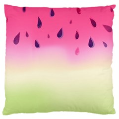 Watermelon Pastel Gradient Pink Watermelon Pastel Gradient Large Cushion Case (one Side) by genx