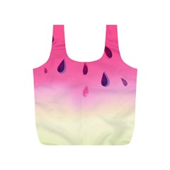 Watermelon Pastel Gradient Pink Watermelon Pastel Gradient Full Print Recycle Bag (s) by genx