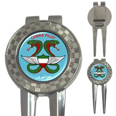 Iranian Army Aviation Cobra Helicopter Pilot Chest Badge 3-in-1 Golf Divots by abbeyz71