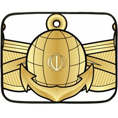 Iranian Navy Amphibious Warfare Badge Double Sided Fleece Blanket (mini)  by abbeyz71