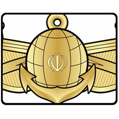 Iranian Navy Amphibious Warfare Badge Double Sided Fleece Blanket (medium)  by abbeyz71