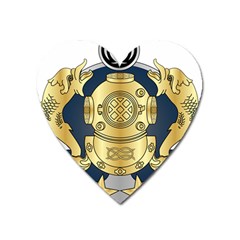 Iranian Navy Special Diver Second Class Badge Heart Magnet by abbeyz71
