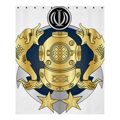 Iranian Navy Special Diver Second Class Badge Shower Curtain 60  X 72  (medium)  by abbeyz71