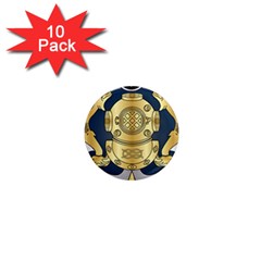 Iranian Navy Special Diver Third Class Badge 1  Mini Magnet (10 Pack)  by abbeyz71